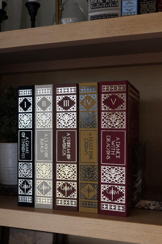 A Song of Ice and Fire by George R.R. Martin | Handmade Special Edition Rebound Books