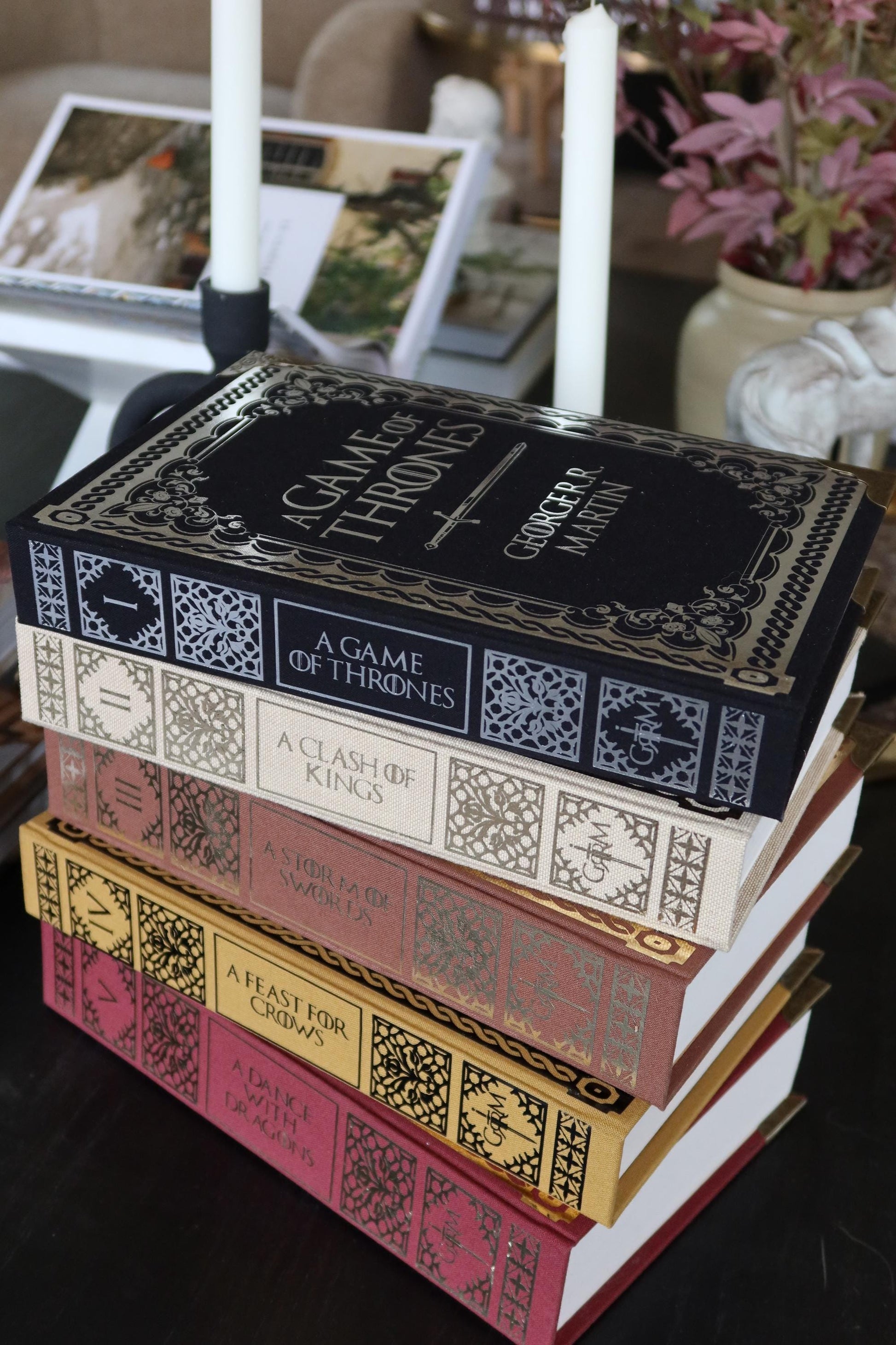A Song of Ice and Fire by George R.R. Martin | Handmade Special Edition Rebound Books