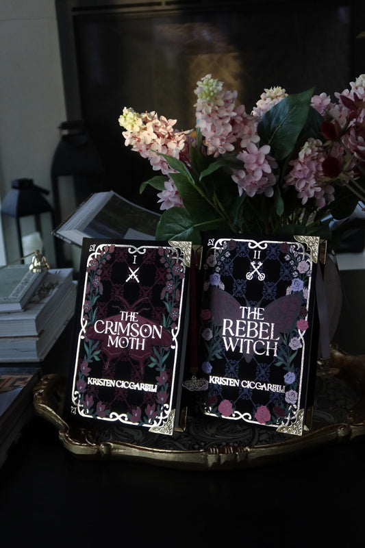 The Crimson Moth Duology by Kristen Ciccarelli | The Crimson Moth (Heartless Hunter) & The Rebel Witch | Special Rebound Editions