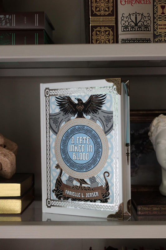 A Fate Inked in Blood by Danielle L. Jensen | Handmade Rebind Special Edition