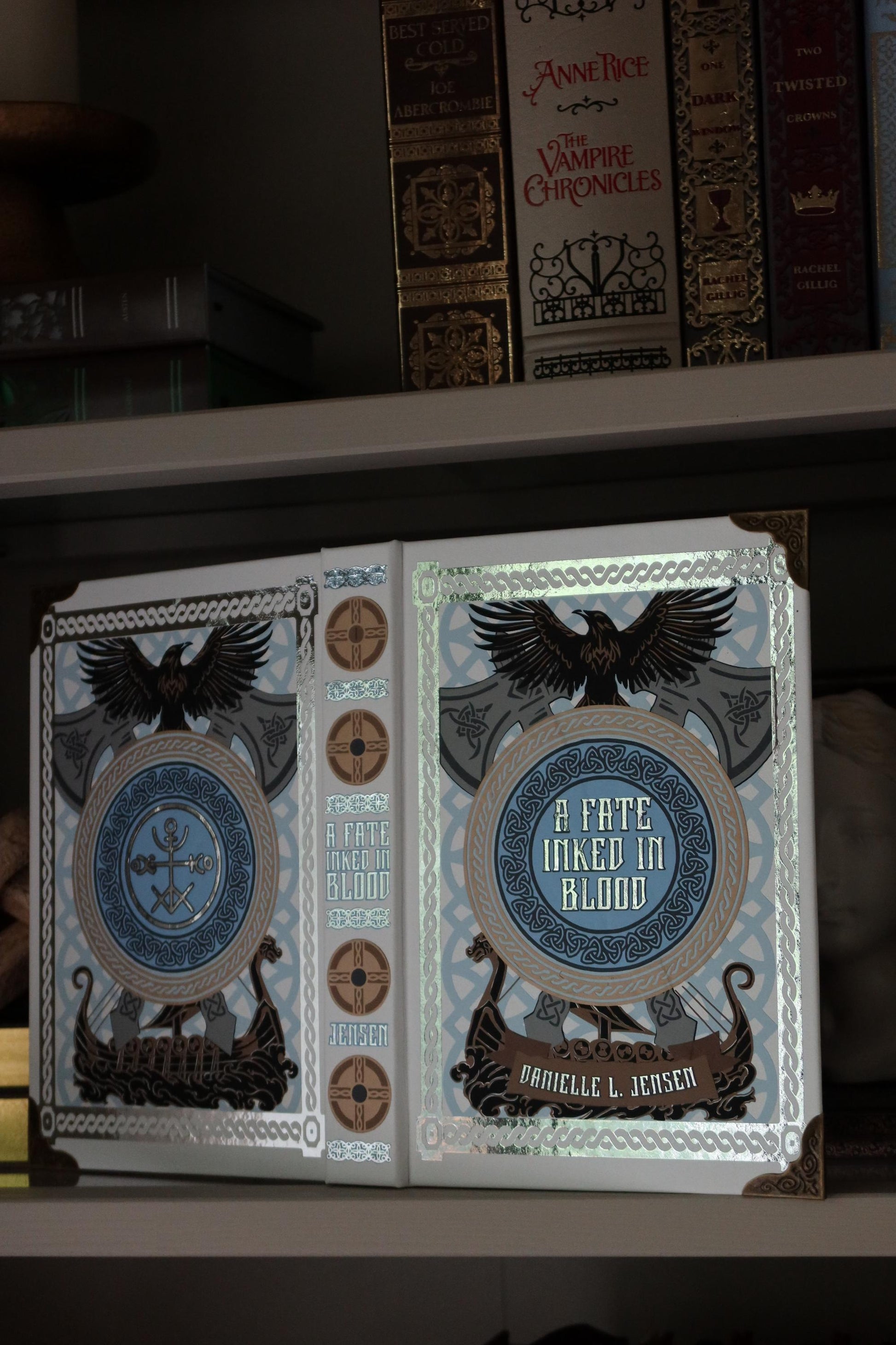 A Fate Inked in Blood by Danielle L. Jensen | Handmade Rebind Special Edition