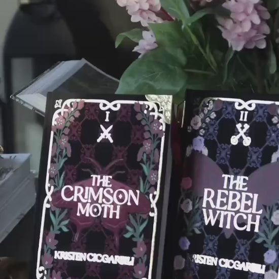 The Crimson Moth Duology by Kristen Ciccarelli | The Crimson Moth (Heartless Hunter) & The Rebel Witch | Special Rebound Editions