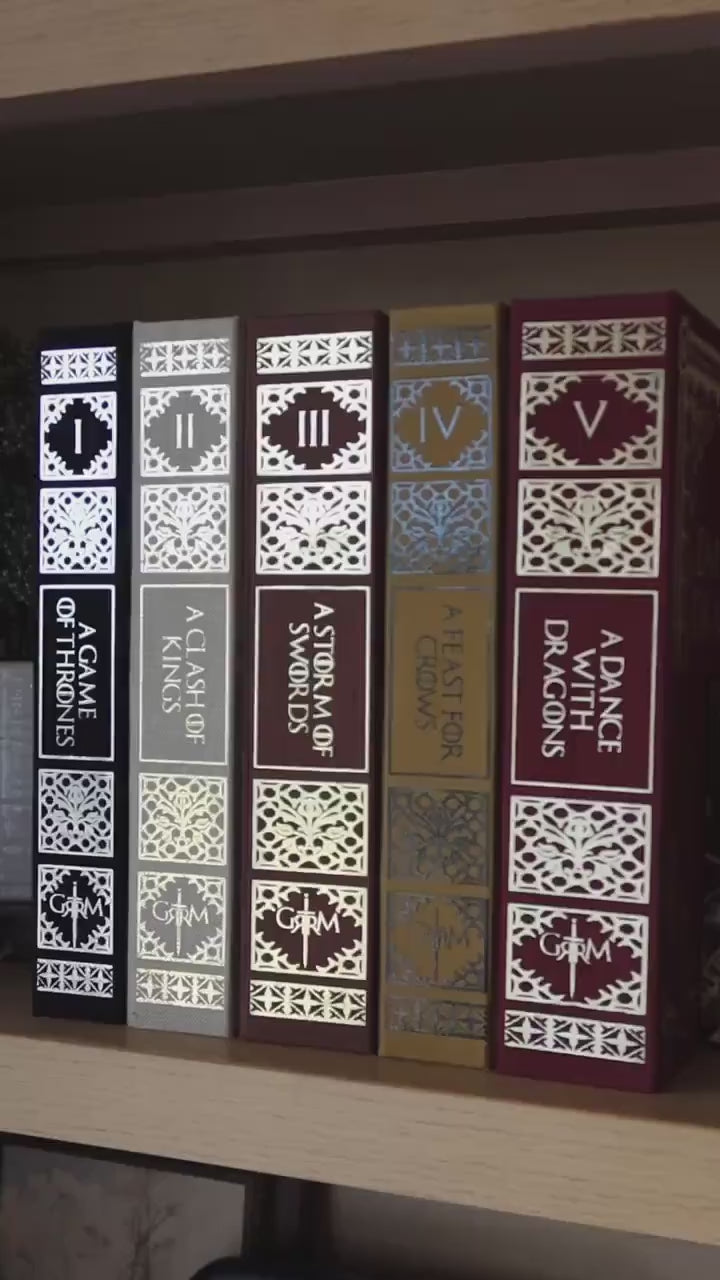 A Song of Ice and Fire by George R.R. Martin | Handmade Special Edition Rebound Books